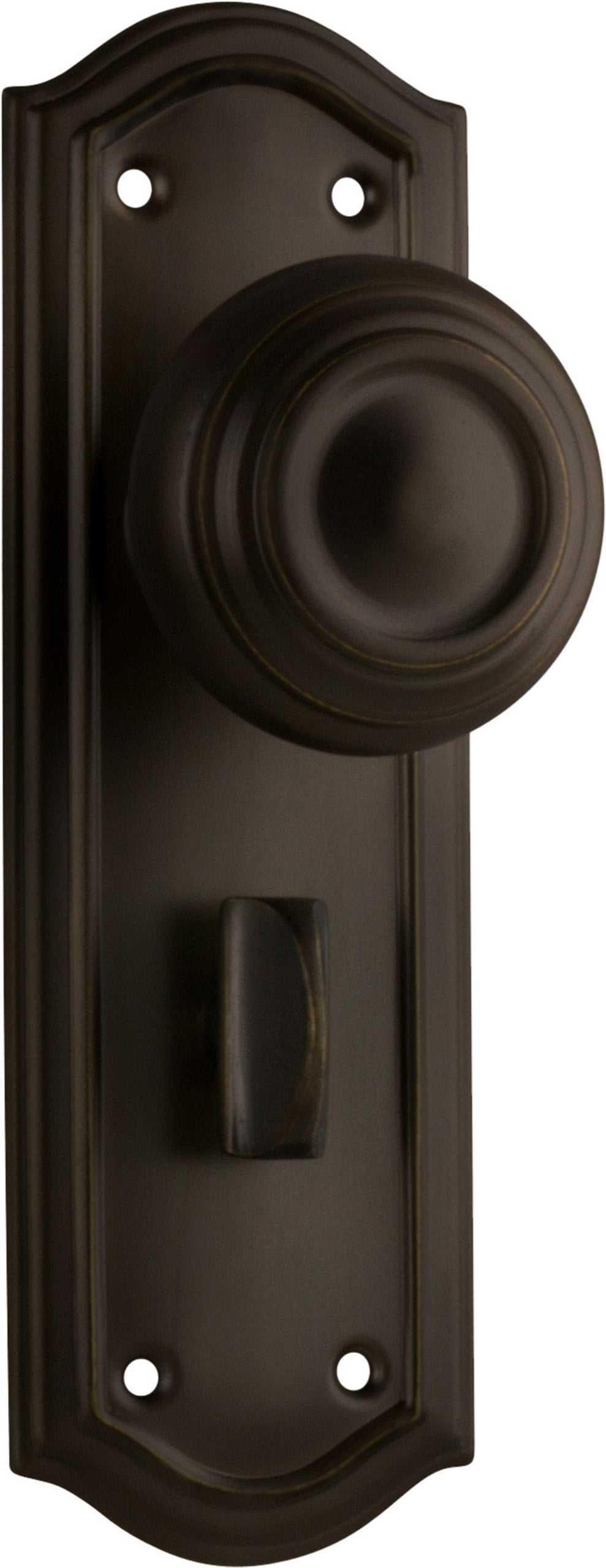 Kensington Door Knob - Long Backplate by Tradco