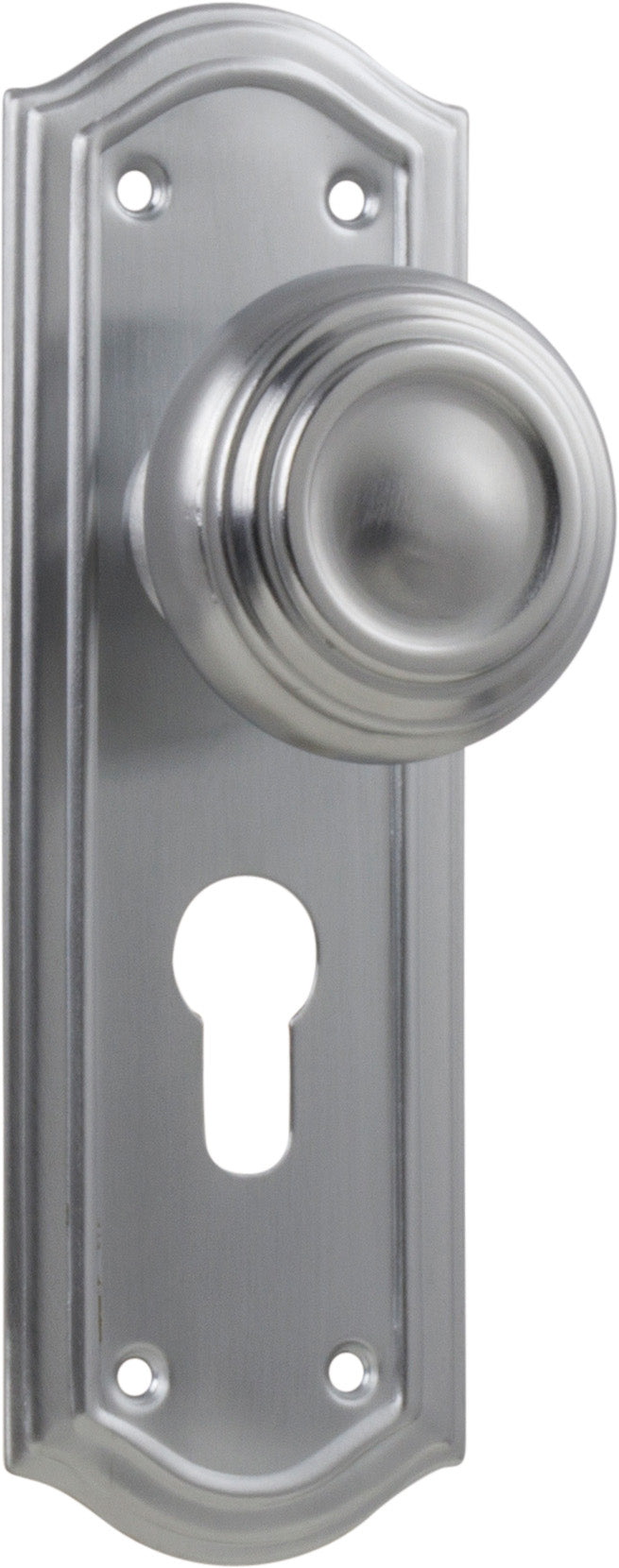 Kensington Door Knob - Long Backplate by Tradco