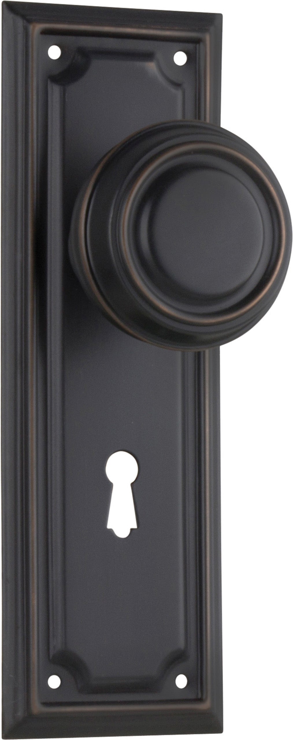 Edwardian Door Knob - Long Backplate by Tradco