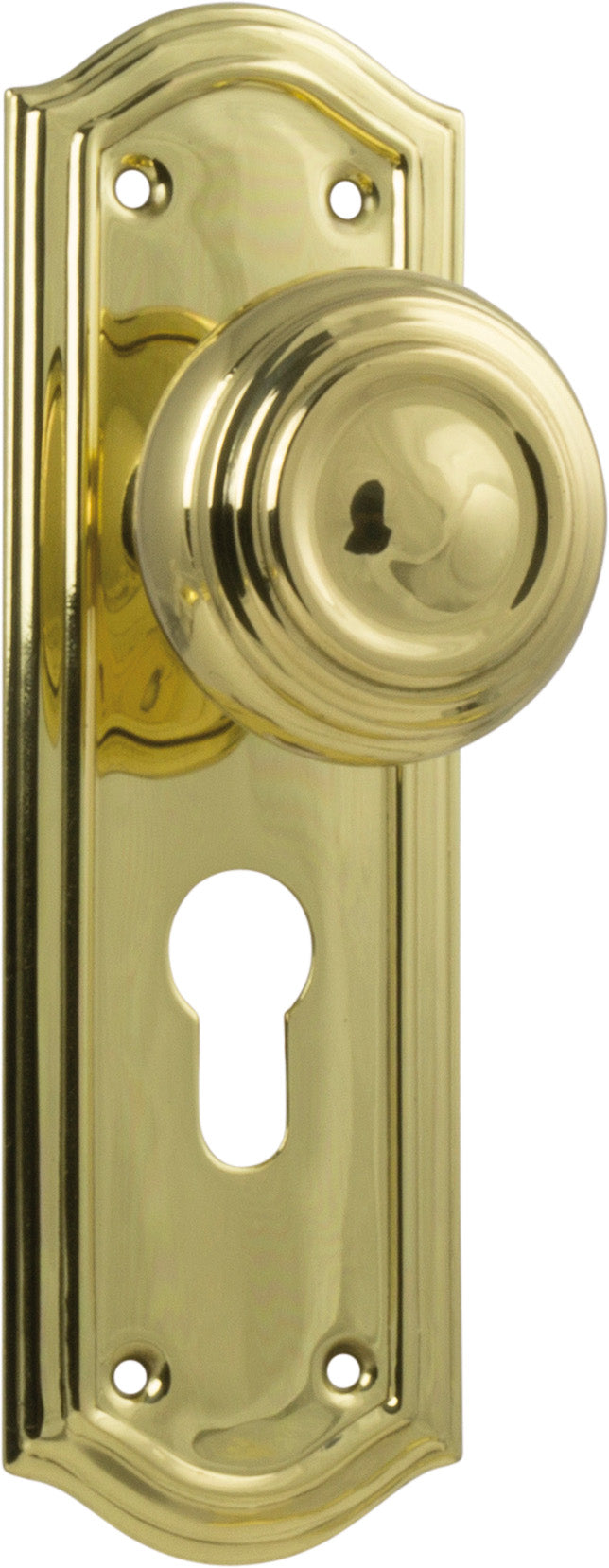 Kensington Door Knob - Long Backplate by Tradco