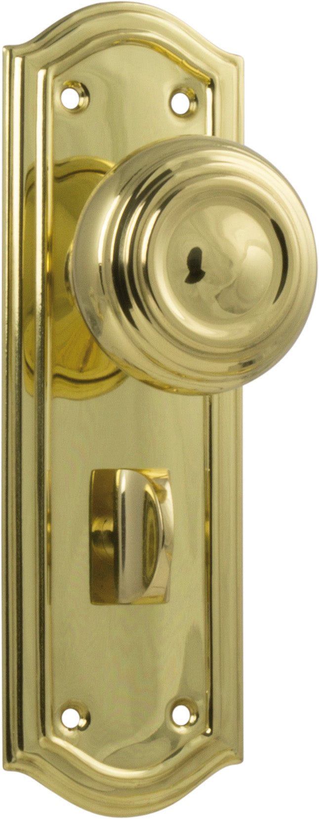 Kensington Door Knob - Long Backplate by Tradco