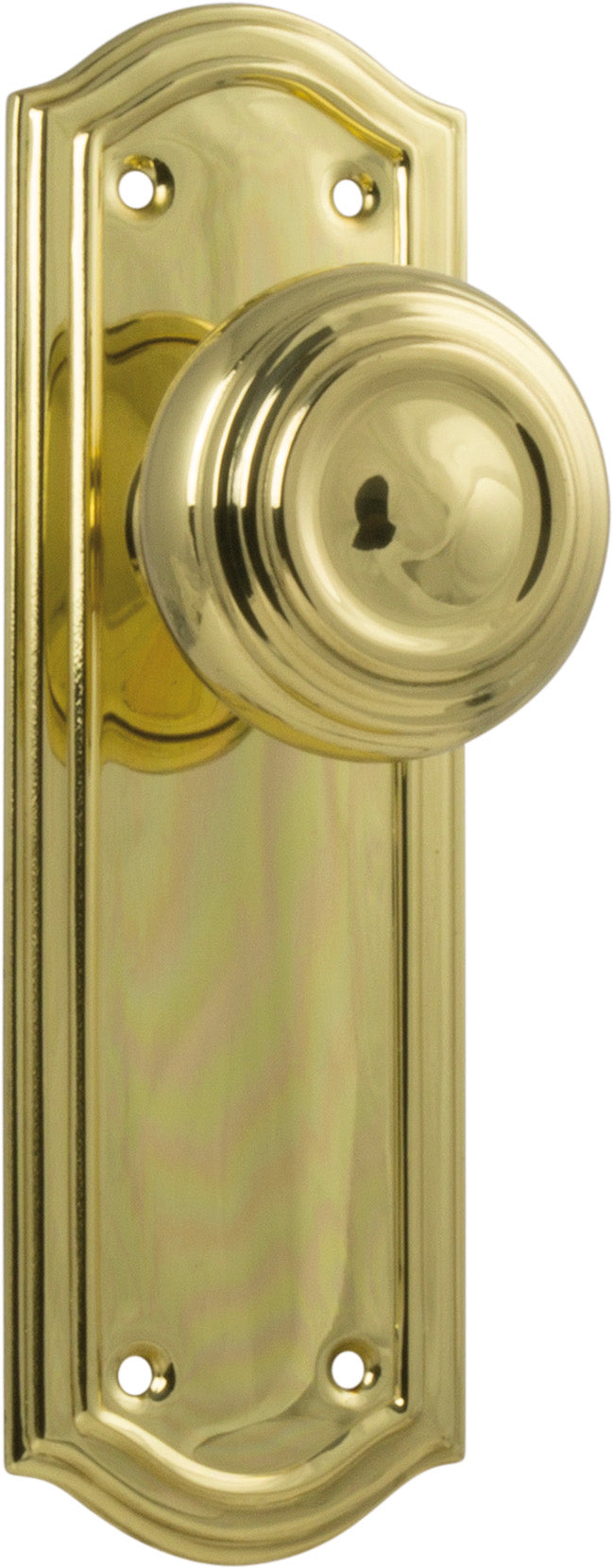 Kensington Door Knob - Long Backplate by Tradco