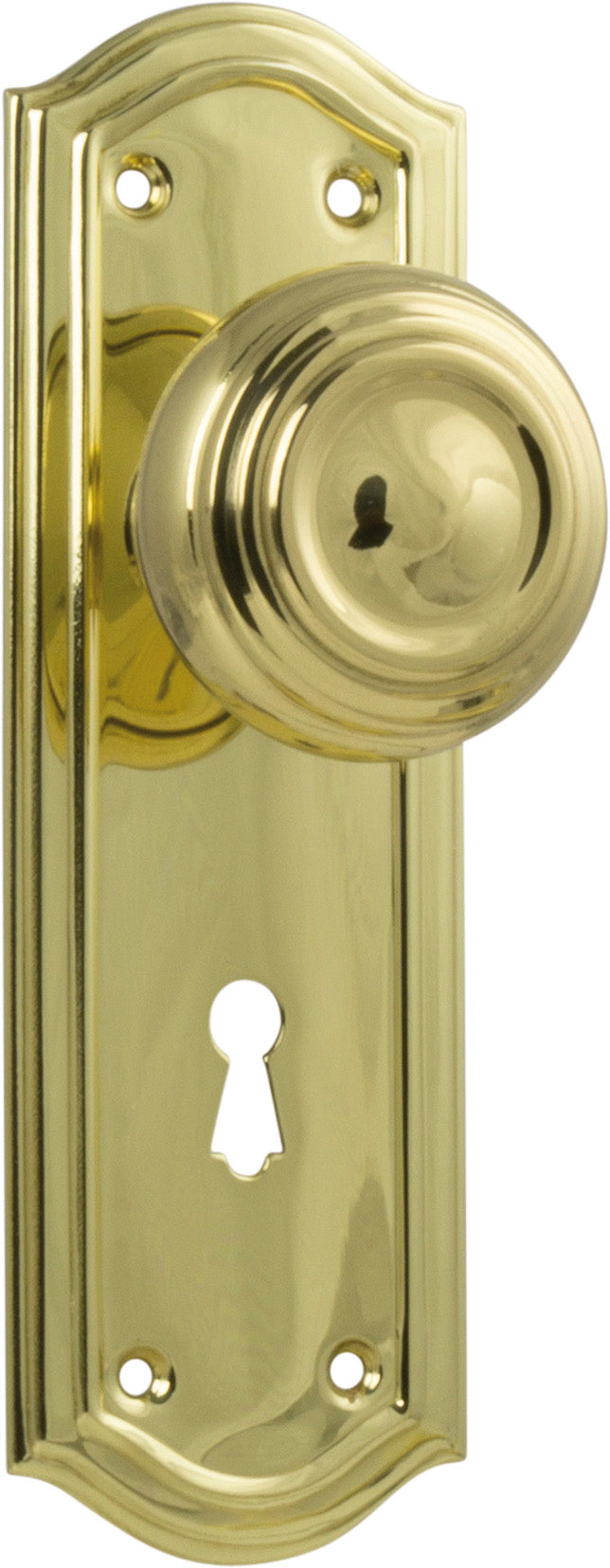 Kensington Door Knob - Long Backplate by Tradco