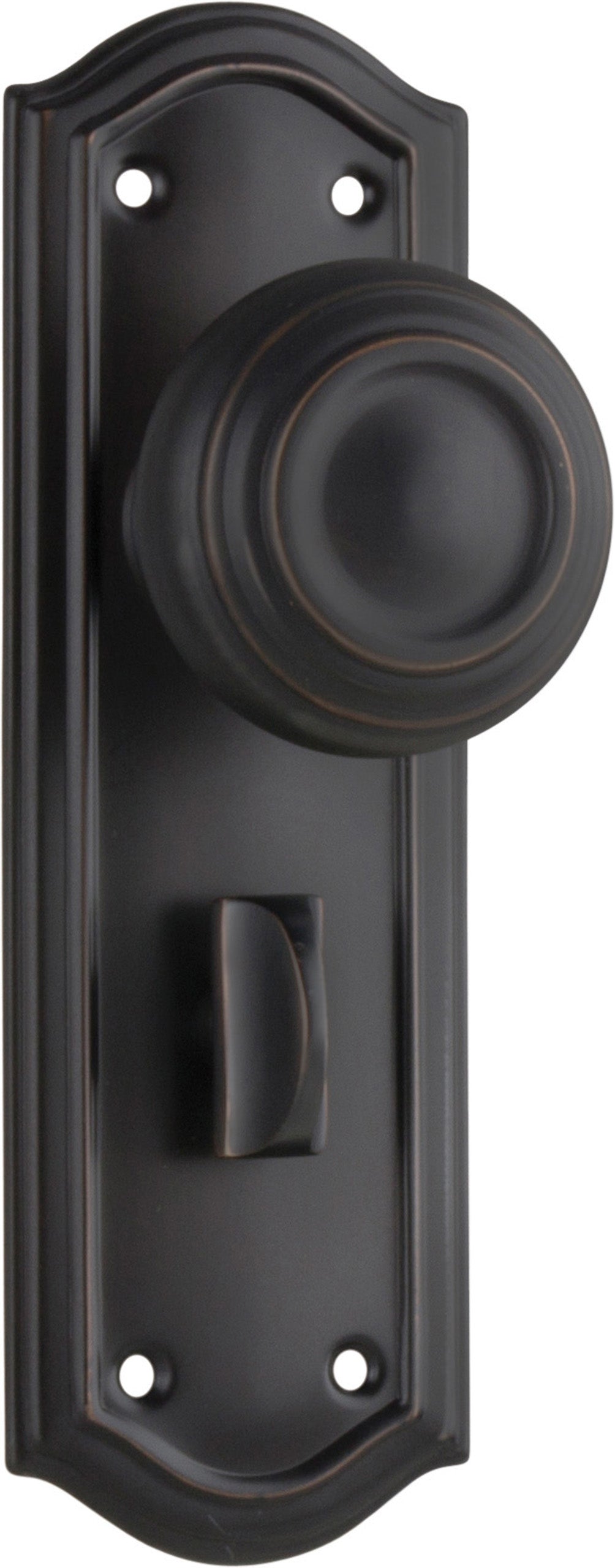 Kensington Door Knob - Long Backplate by Tradco