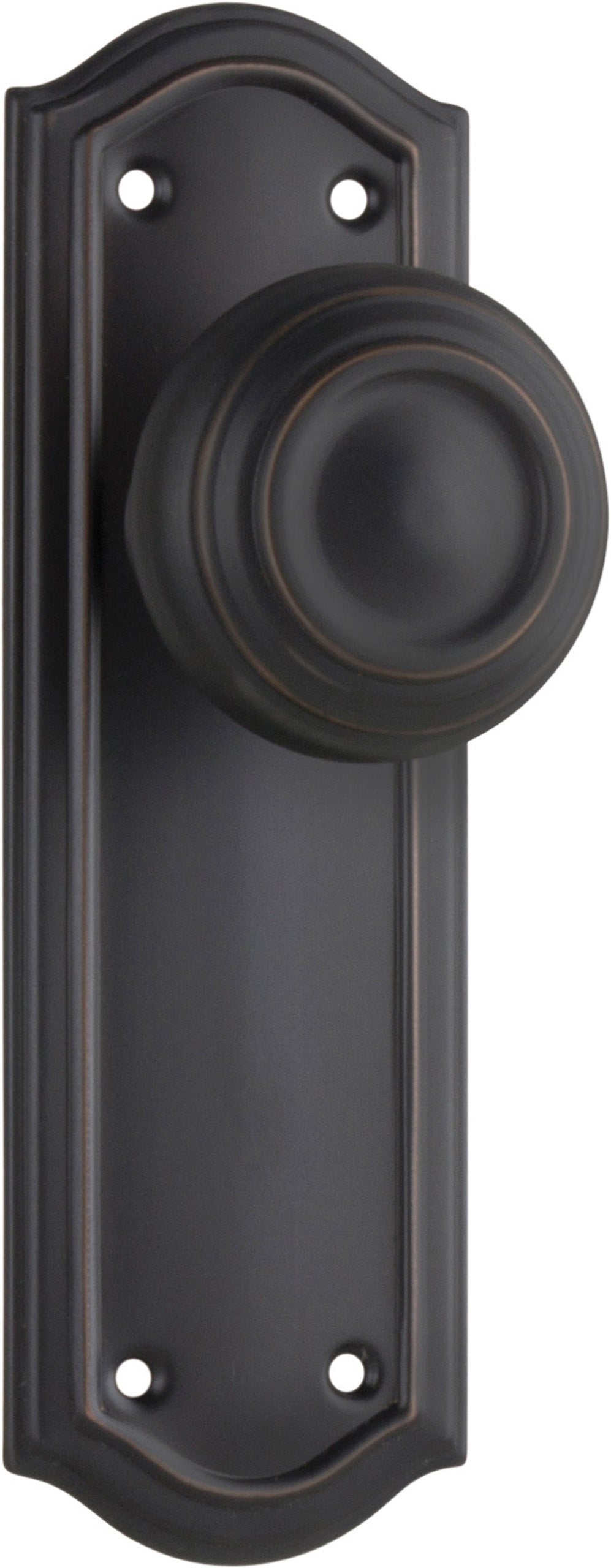 Kensington Door Knob - Long Backplate by Tradco