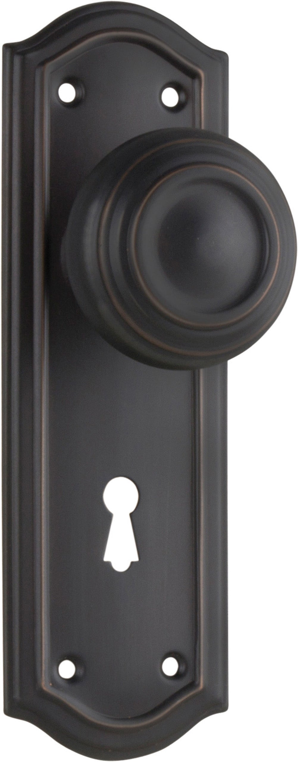 Kensington Door Knob - Long Backplate by Tradco