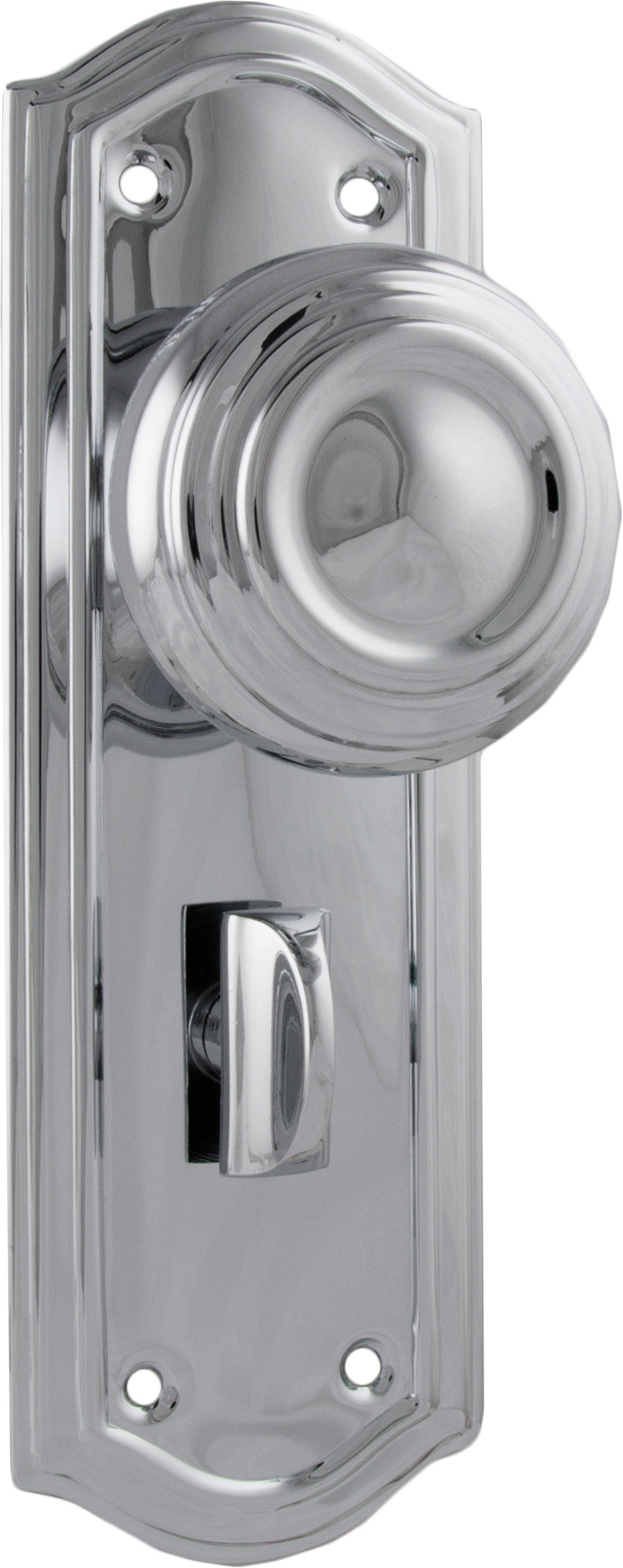 Kensington Door Knob - Long Backplate by Tradco