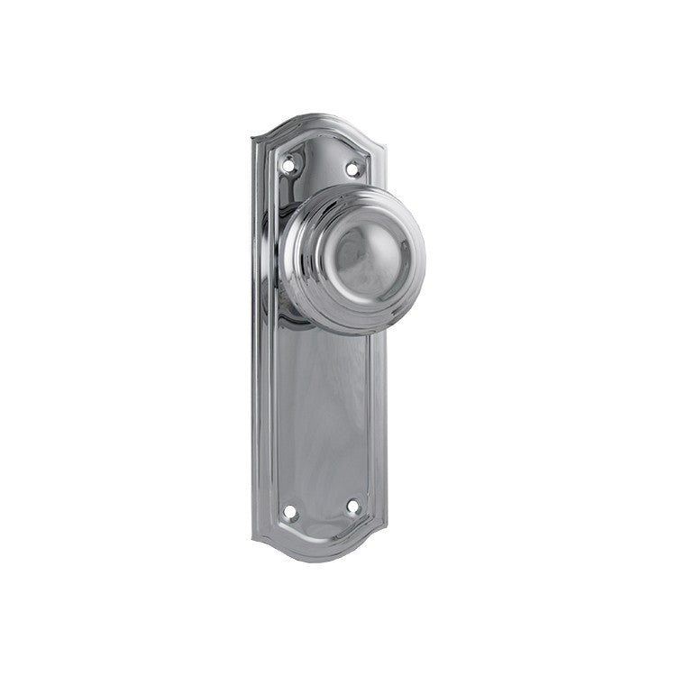 Kensington Door Knob - Long Backplate by Tradco