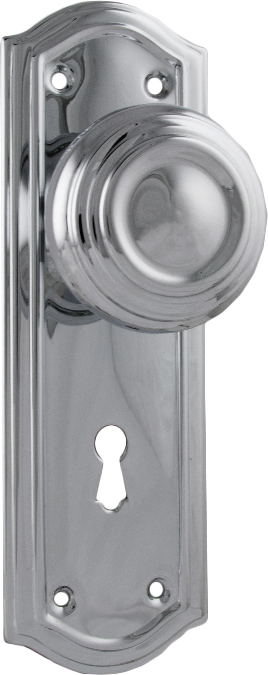 Kensington Door Knob - Long Backplate by Tradco