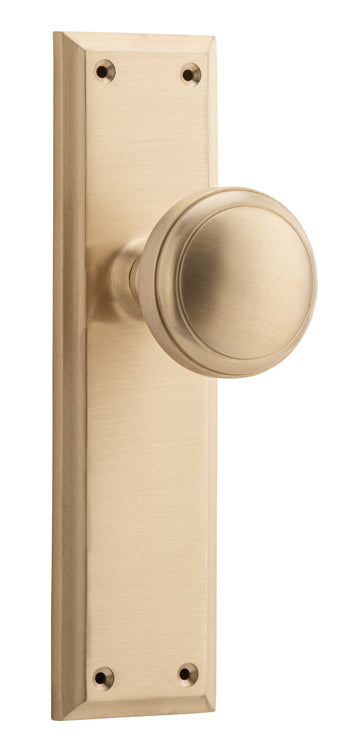 Milton Door Knob - Long Backplate by Tradco