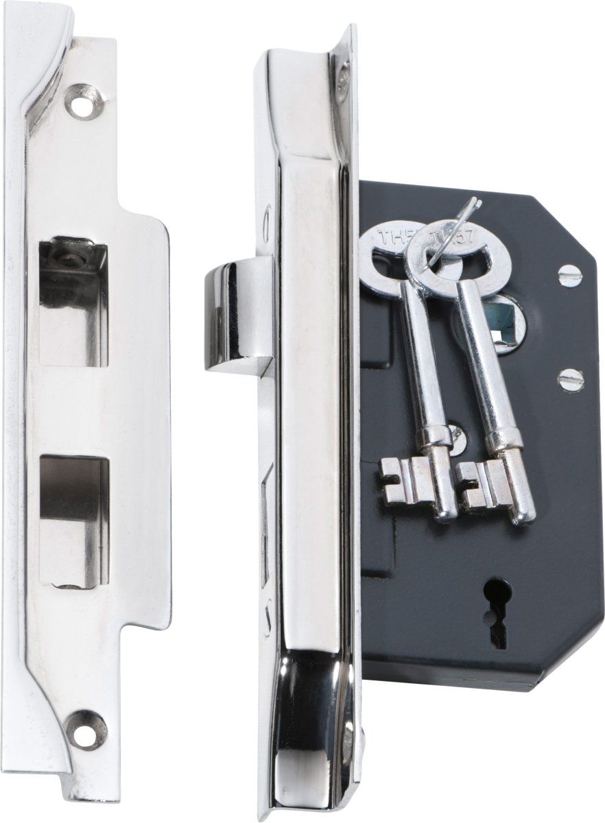 3 Lever Rebated Mortice Lock by Tradco - Entry - Point - 2214 - Tradco