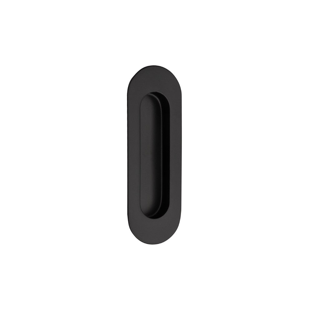 Duke Oval Flush Pull - Black