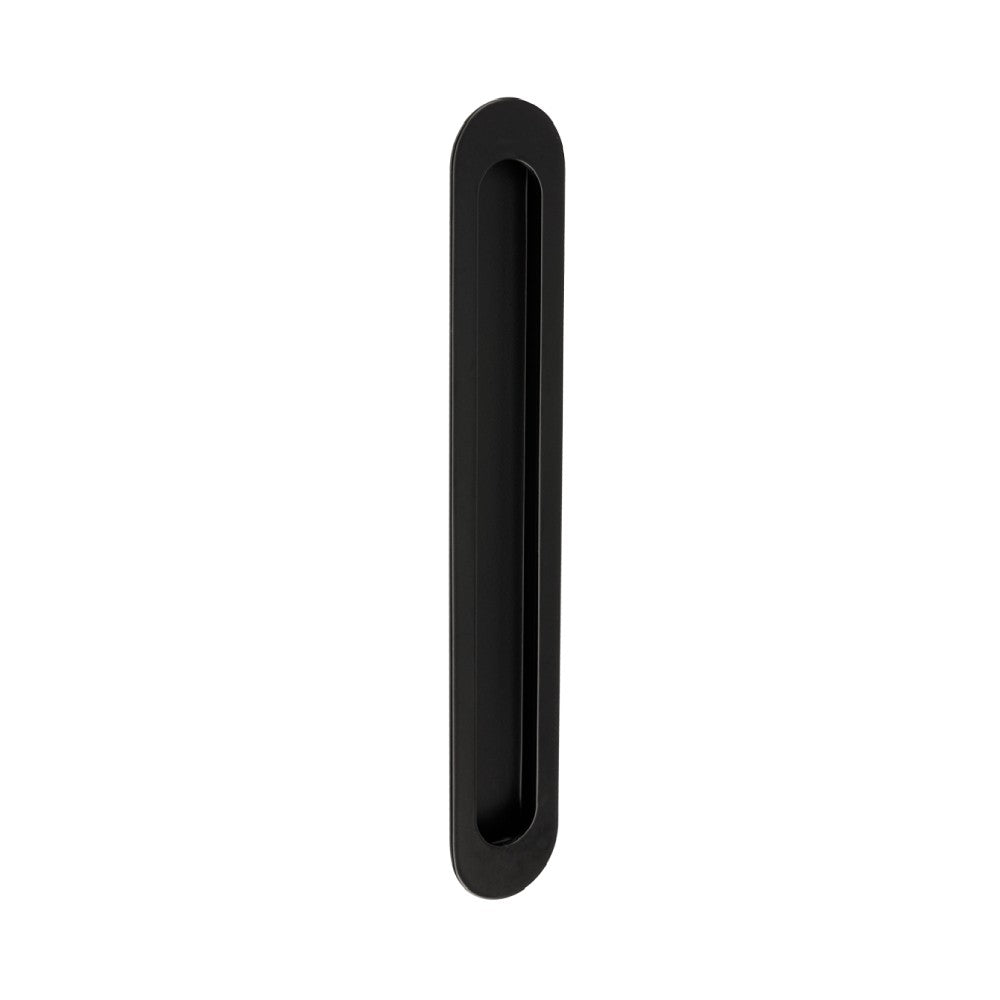 Duke Oval Flush Pull - Black