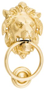 Lion's Head Door Knocker by Tradco