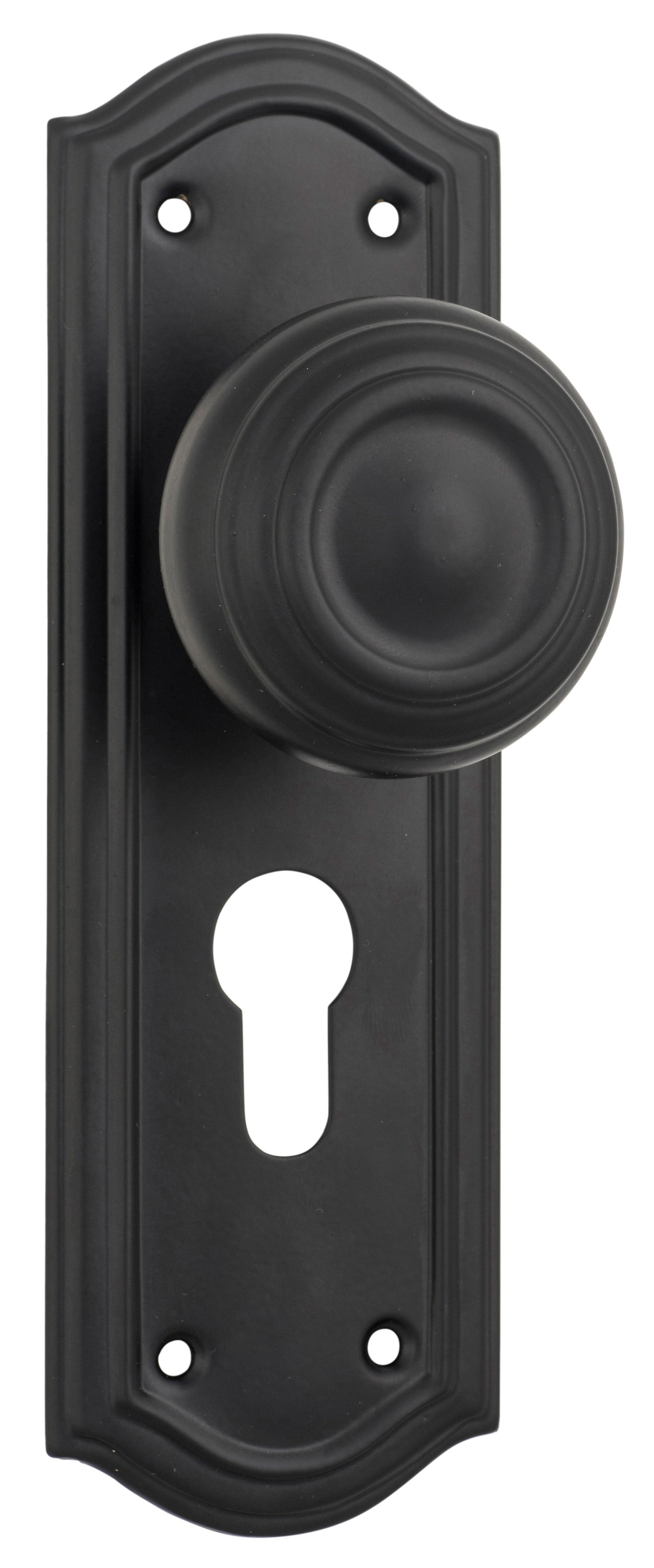 Kensington Door Knob - Long Backplate by Tradco