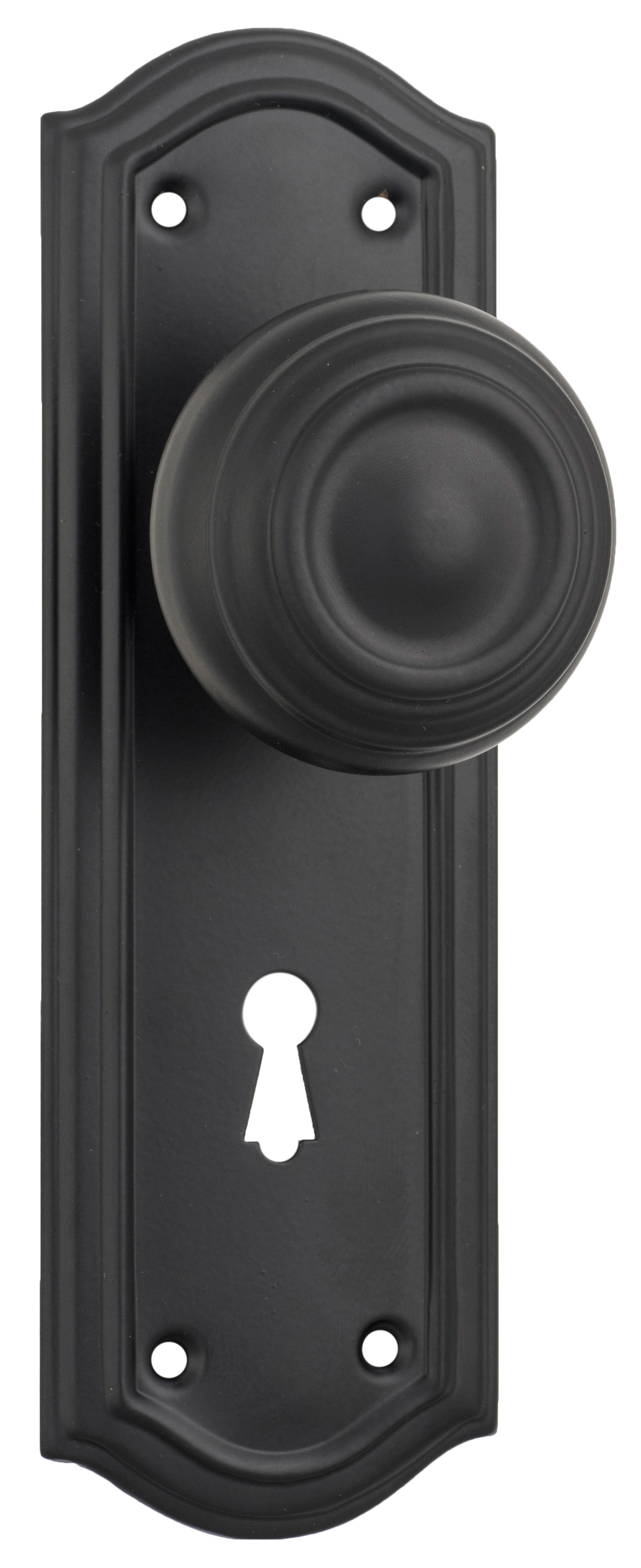 Kensington Door Knob - Long Backplate by Tradco