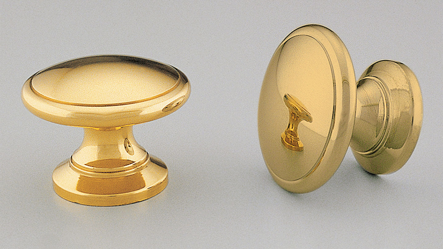 BK44 Brass Convex Knob By Kethy