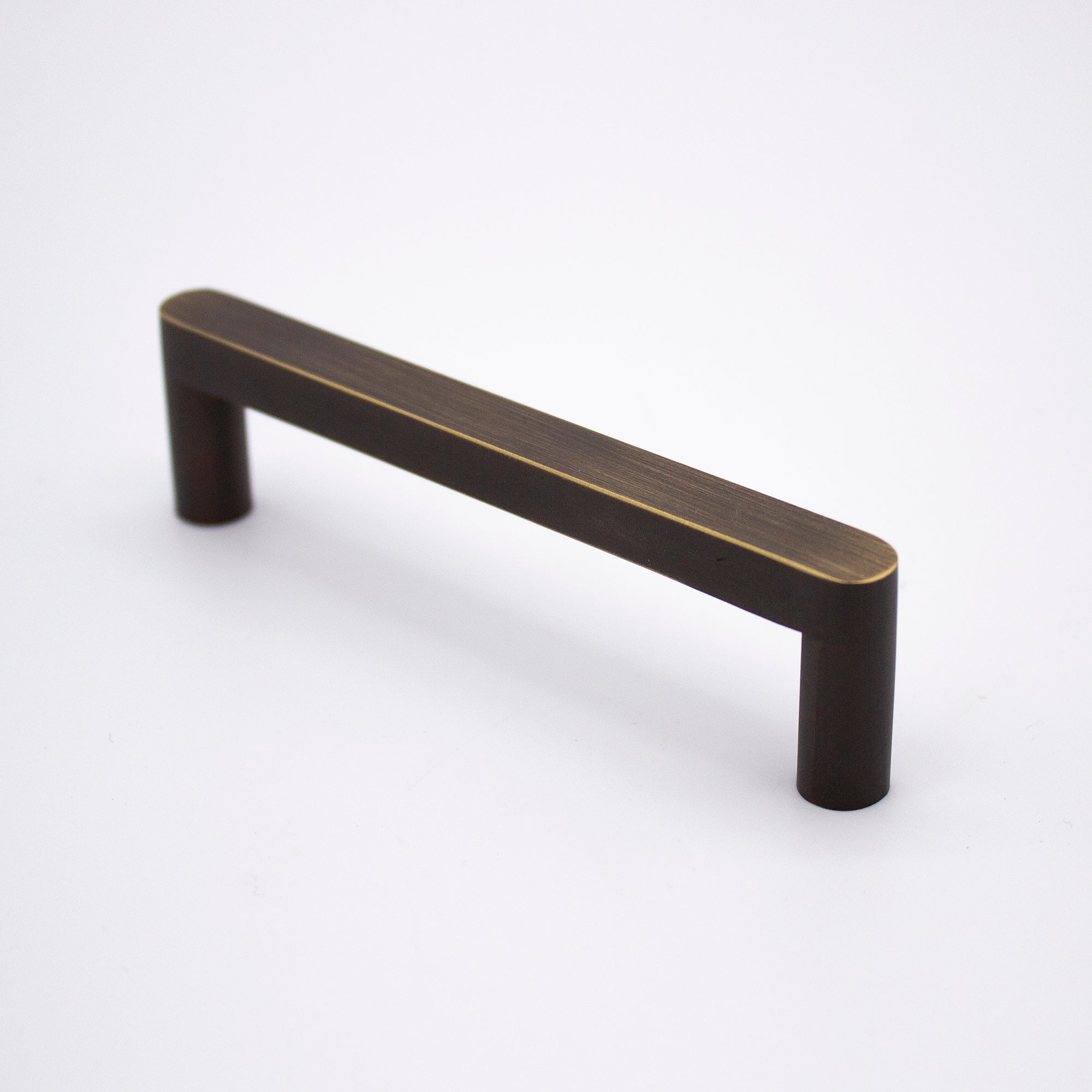 Aged Brass Straight Profile Cabinet Pull - Clio - Manovella