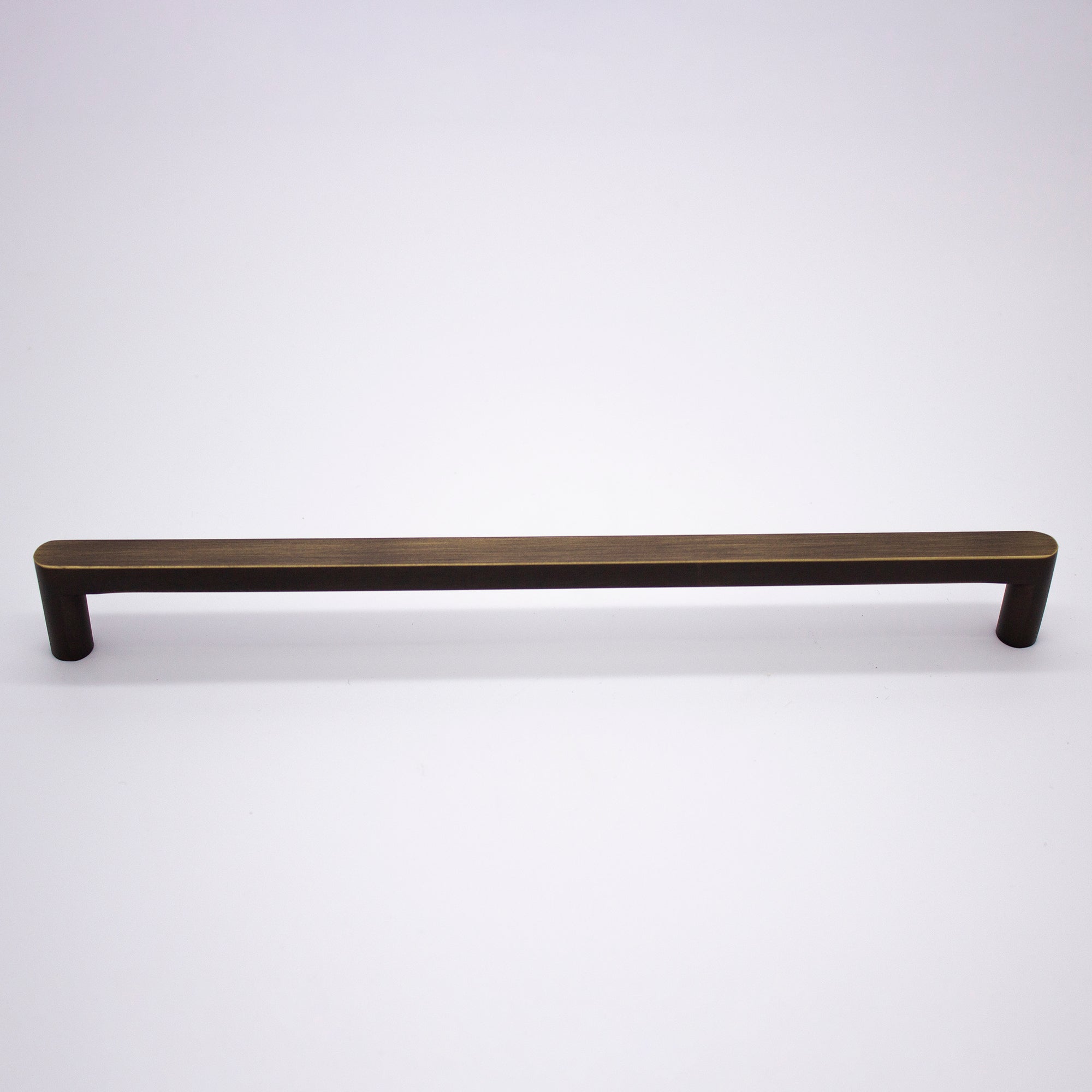 Aged Brass Straight Profile Cabinet Pull - Clio - Manovella