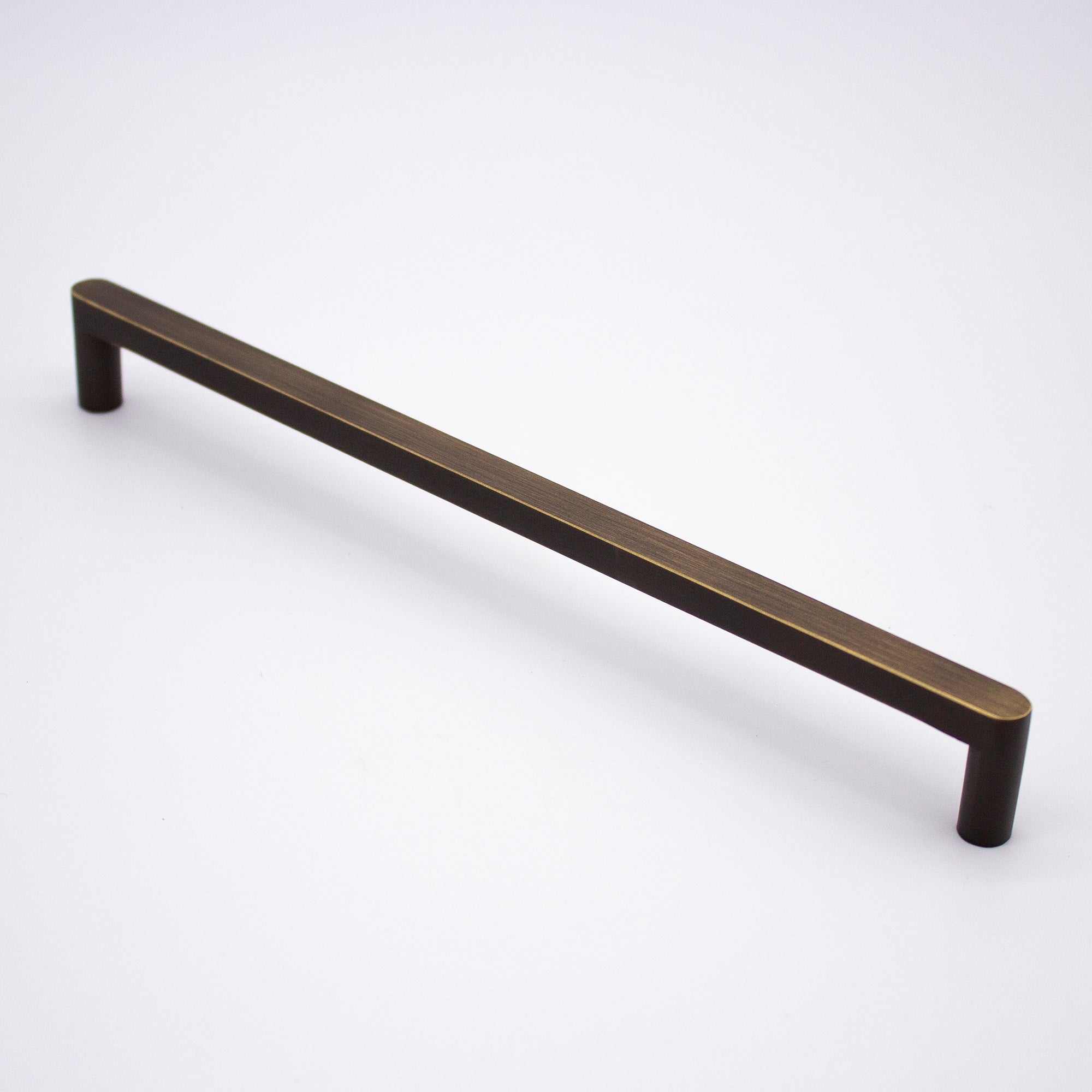 Aged Brass Straight Profile Cabinet Pull - Clio - Manovella