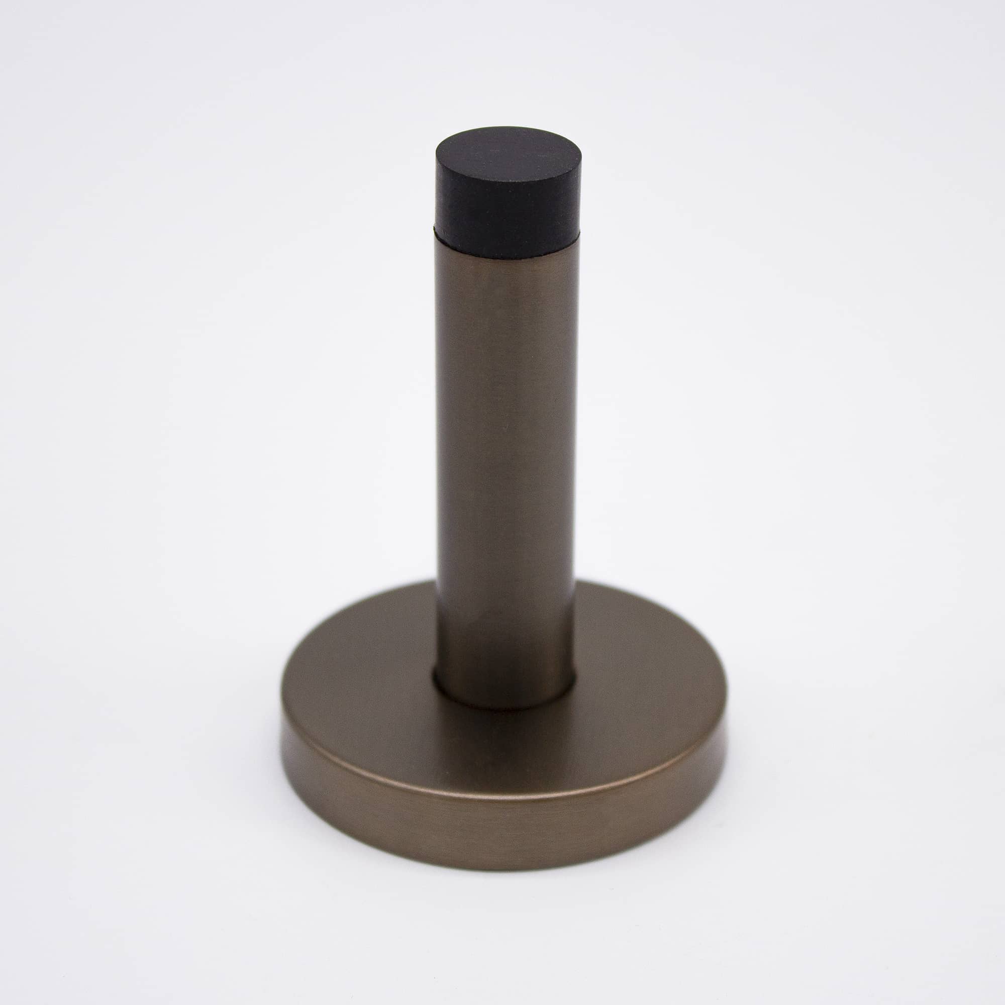 Aged Brass Wall Mounted Straight Door Stop - Manovella