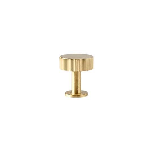 Peggy Ribbed Brass Cabinetry Knob - Little Swagger