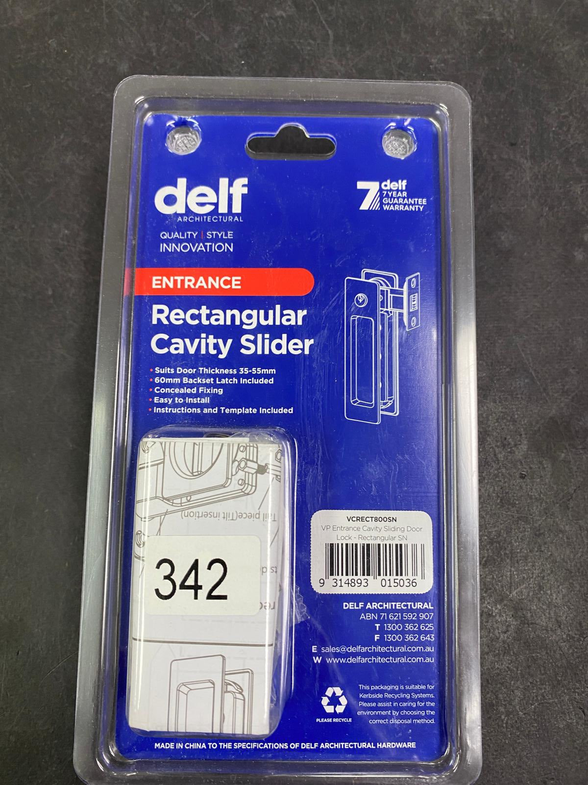 Satin Nickel Cavity Slider Sets by Delf