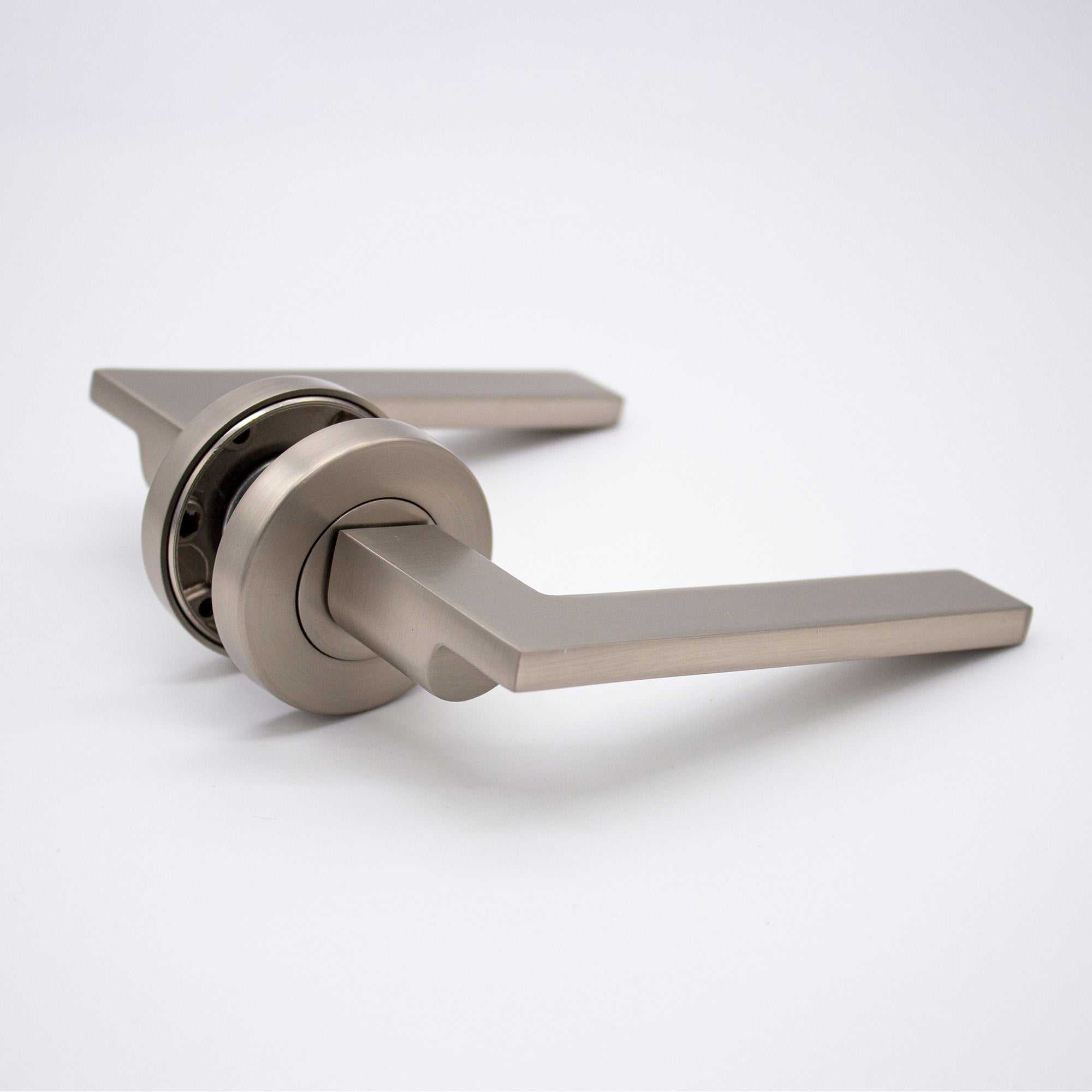 Brushed Nickel Passage Door Handle - Hamilton - Manovella