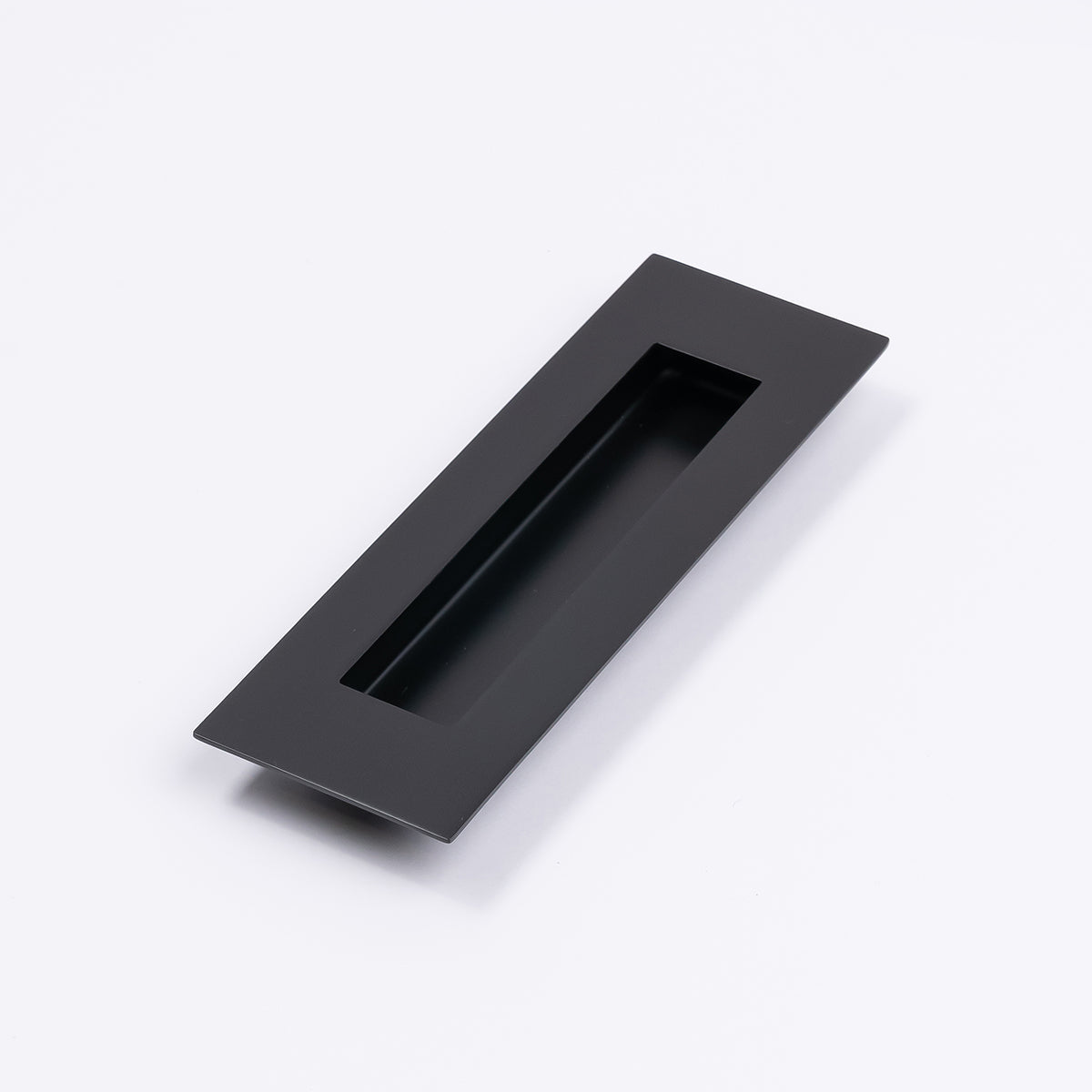 Matt Black Sliding Door Flush Pull 150mm x 50mm - Manovella