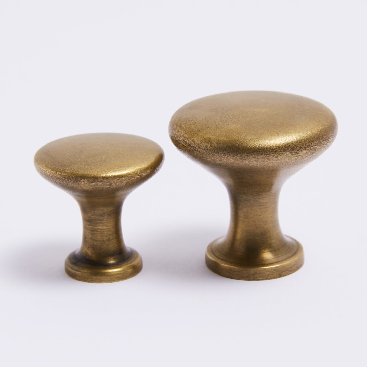 Ascot Knob - Acid Washed Brass By Hepburn