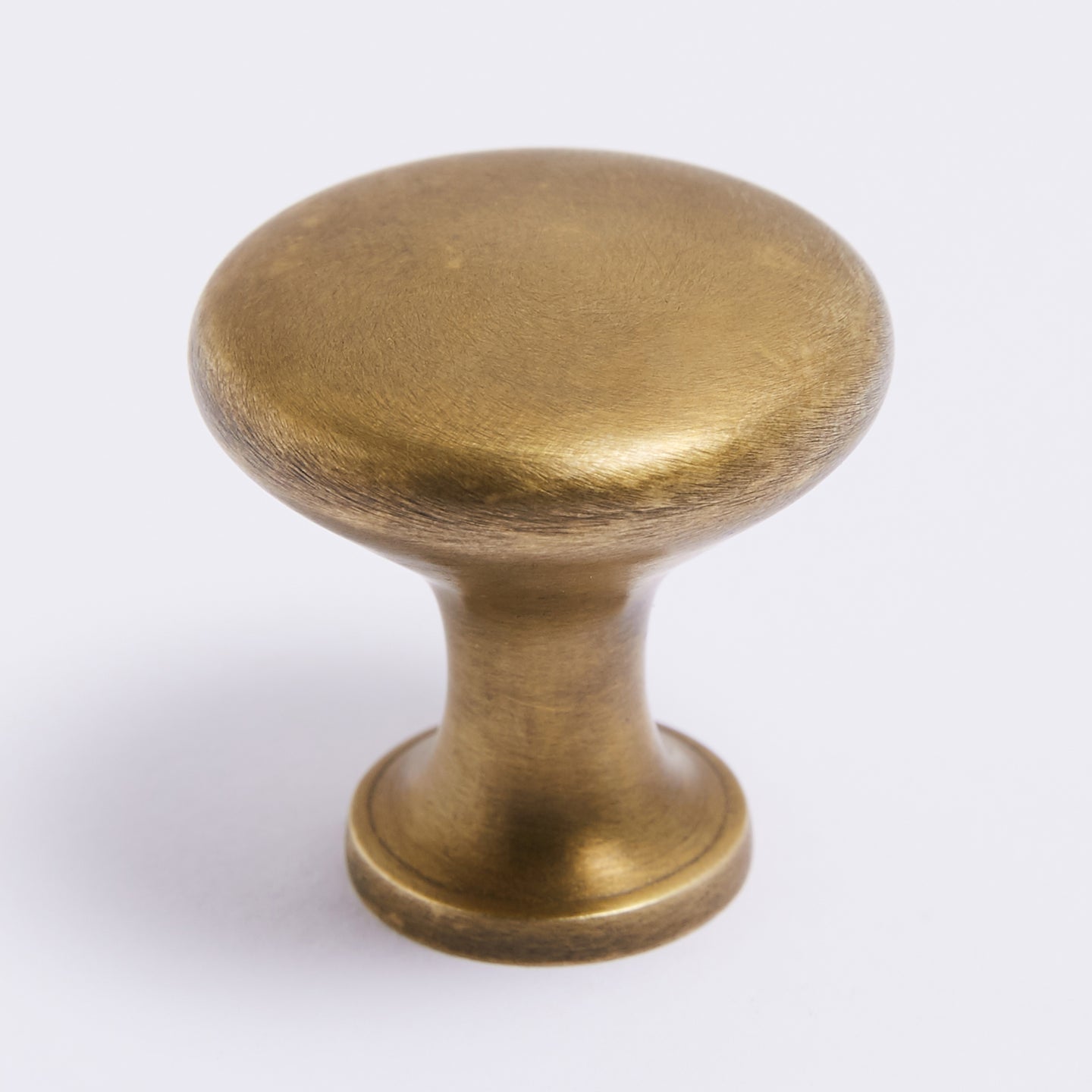 Ascot Knob - Acid Washed Brass By Hepburn