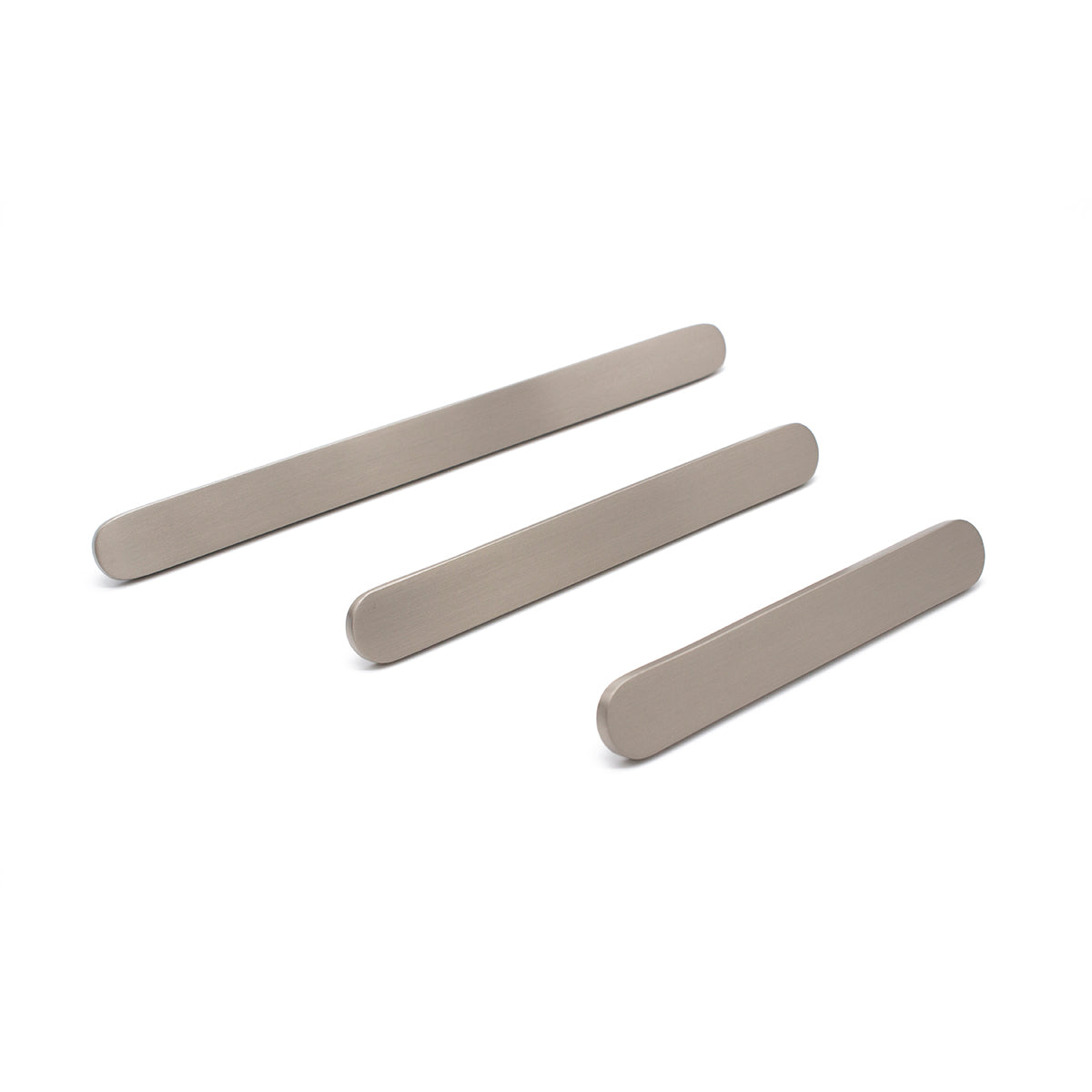 Brushed Nickel Oval Profile Cabinet Pull - Imogen - Manovella