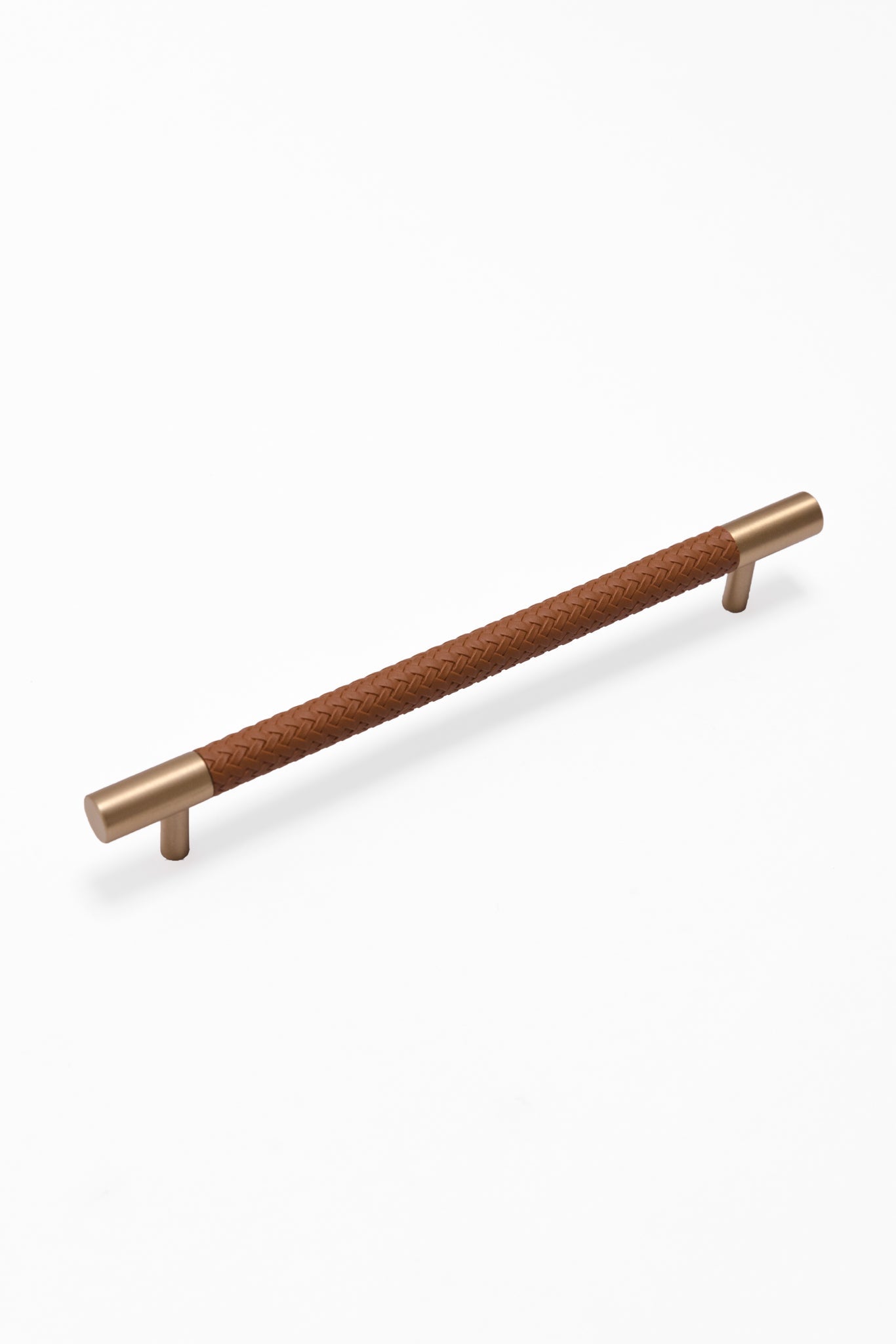 Maggie Brass And Leather Cabinetry Handle - Little Swagger