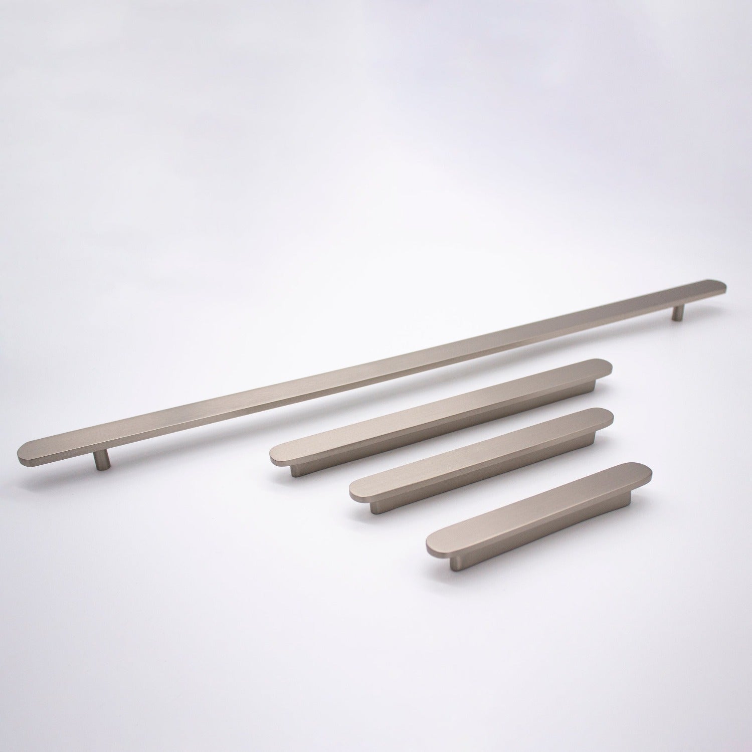 Brushed Nickel Oval Profile Cabinet Pull - Imogen - Manovella