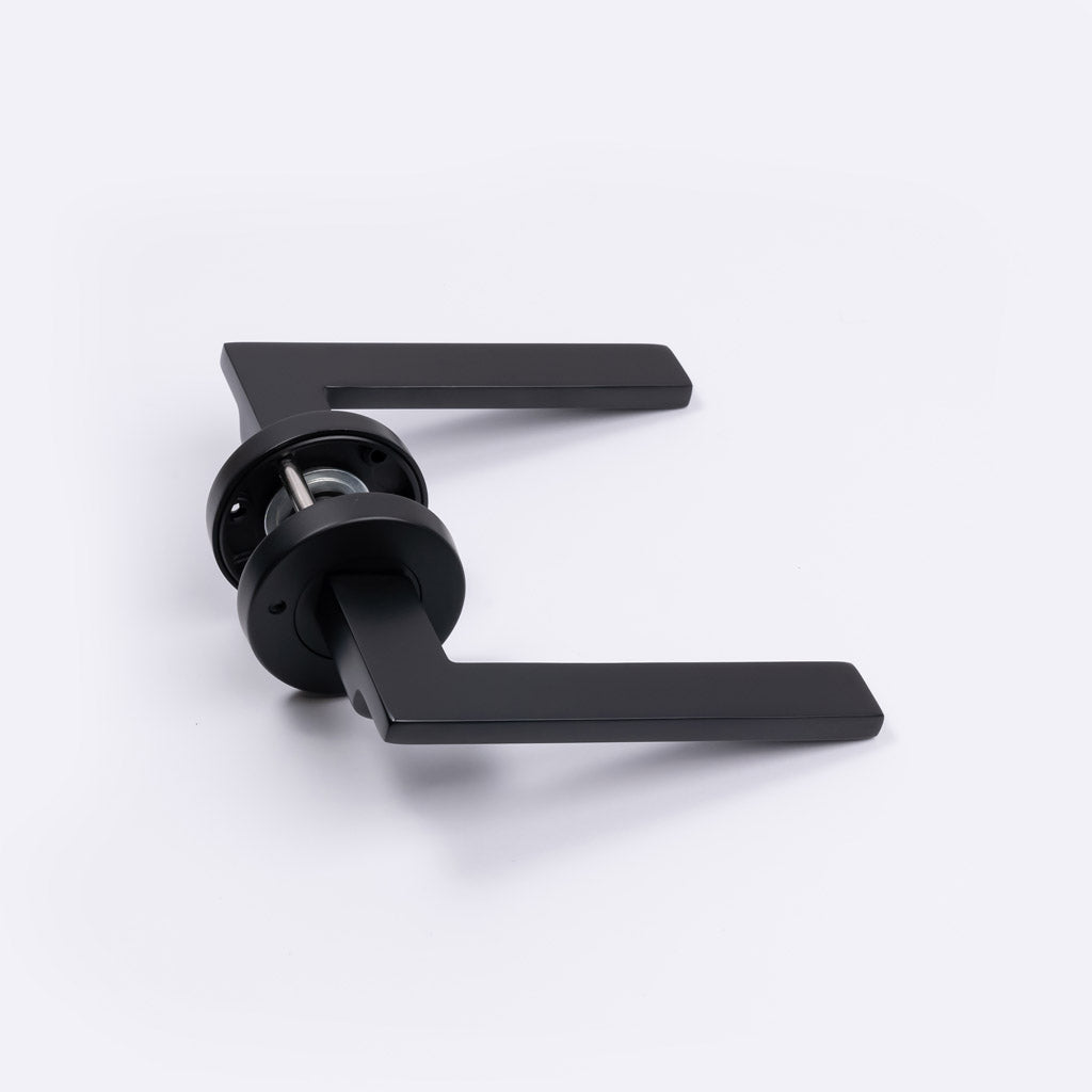 Matt Black Privacy Door Handle - Hamilton - Manovella