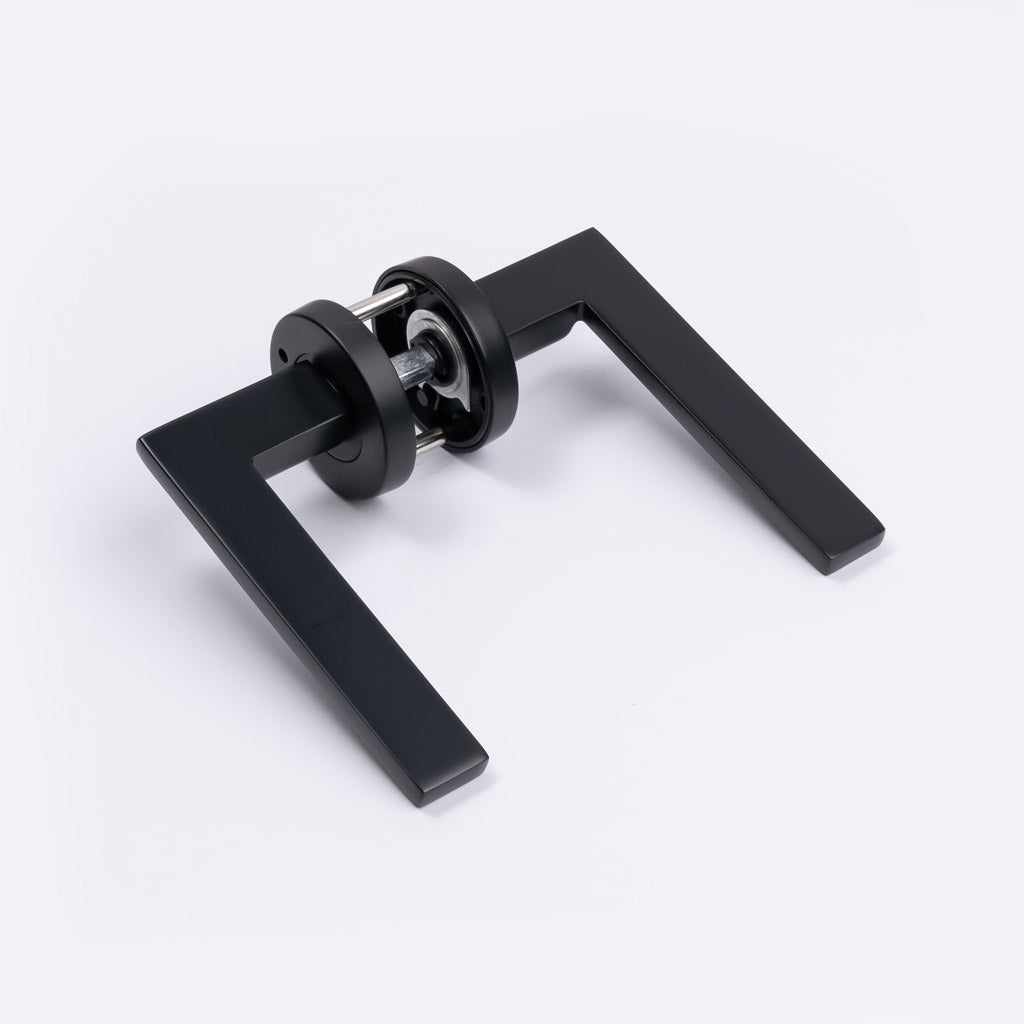 Matt Black Privacy Door Handle - Hamilton - Manovella