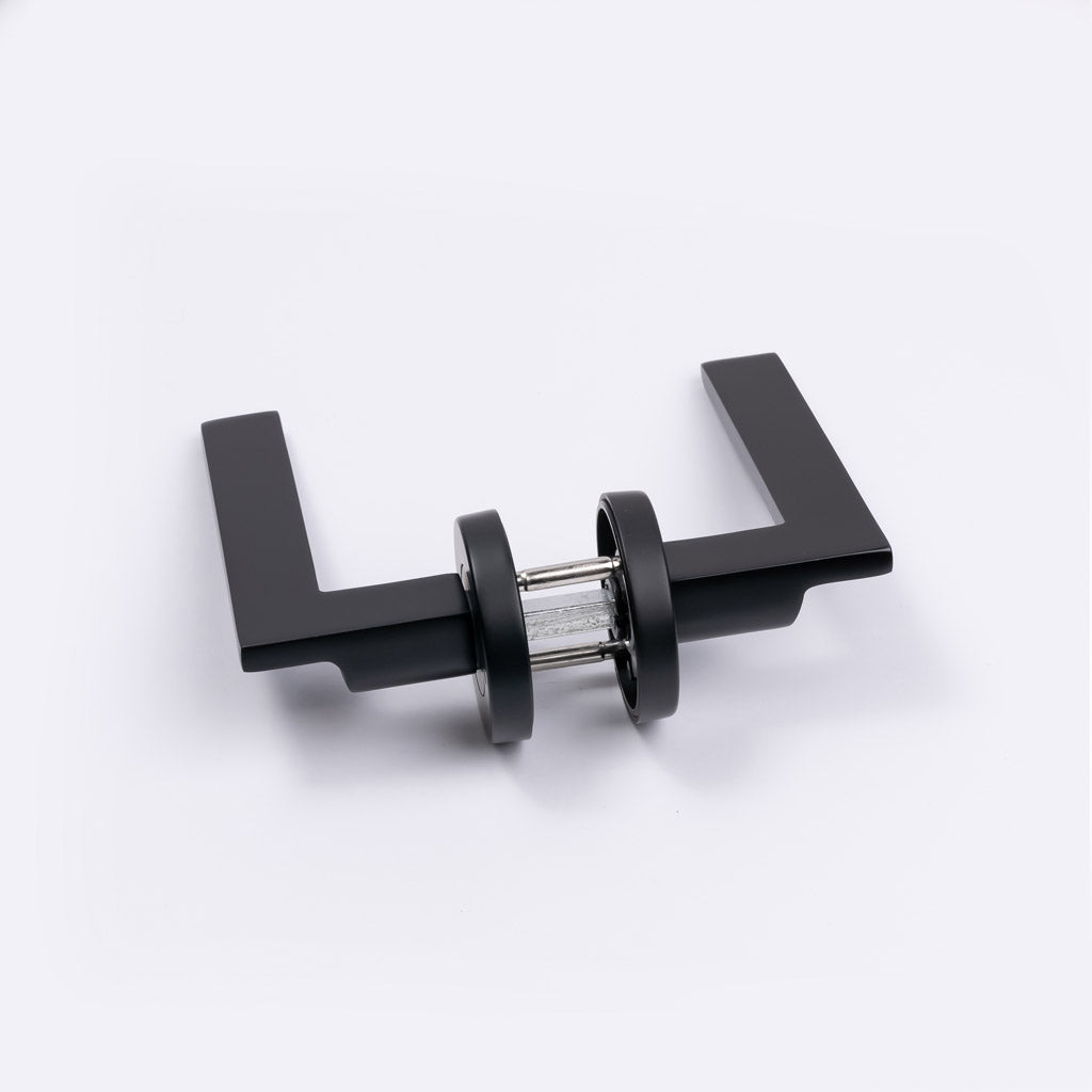 Matt Black Privacy Door Handle - Hamilton - Manovella