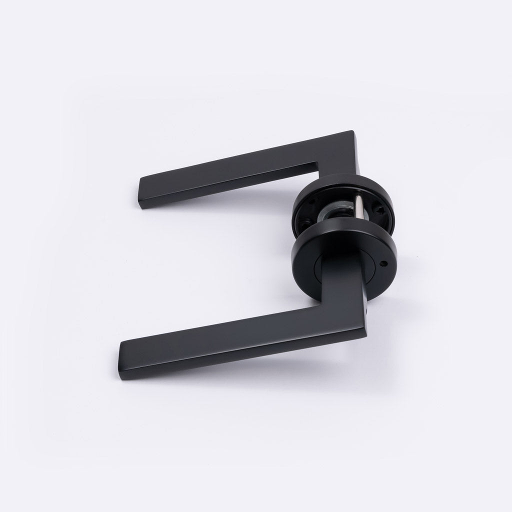 Matt Black Privacy Door Handle - Hamilton - Manovella