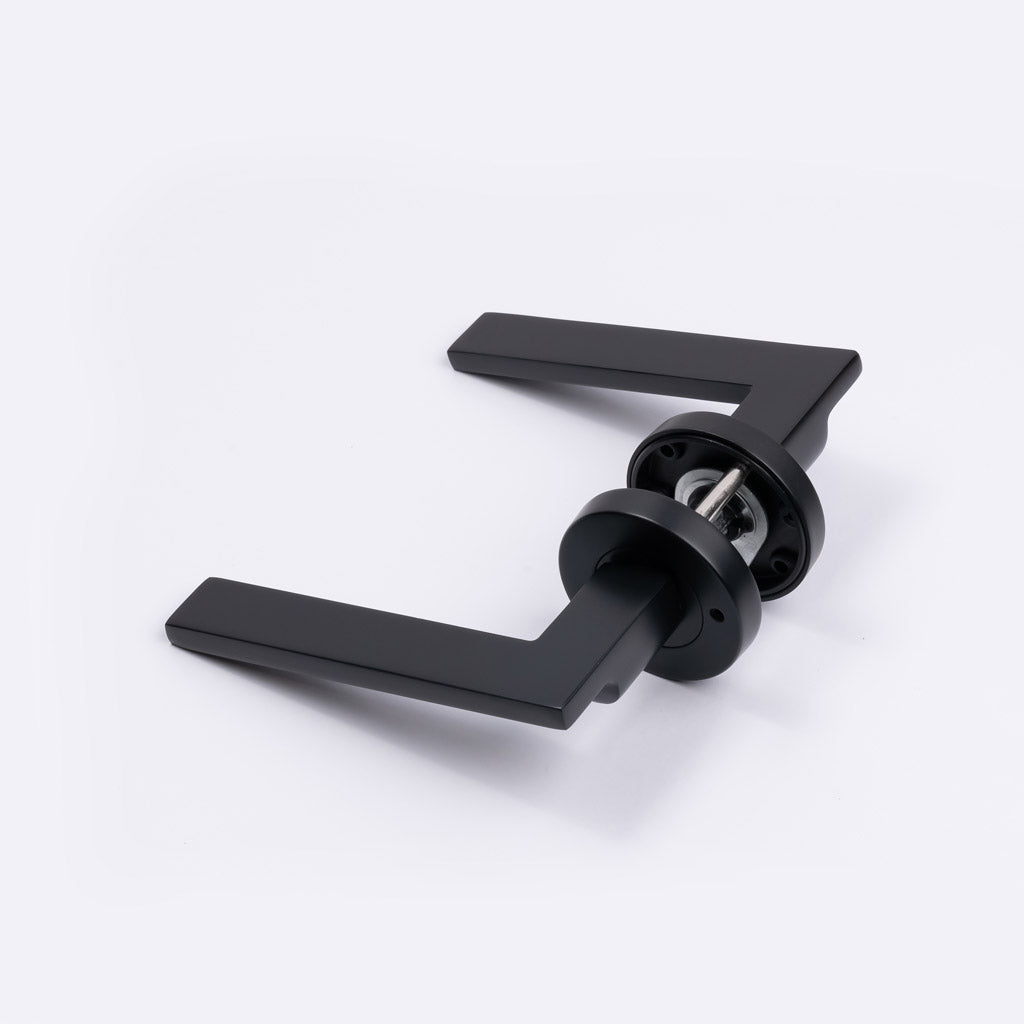 Matt Black Privacy Door Handle - Hamilton - Manovella