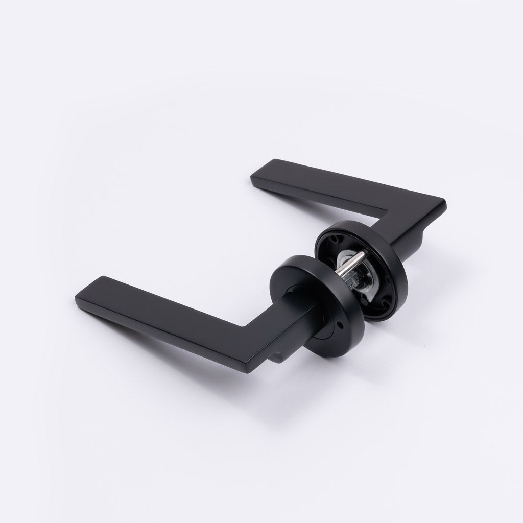 Matt Black Privacy Door Handle - Hamilton - Manovella