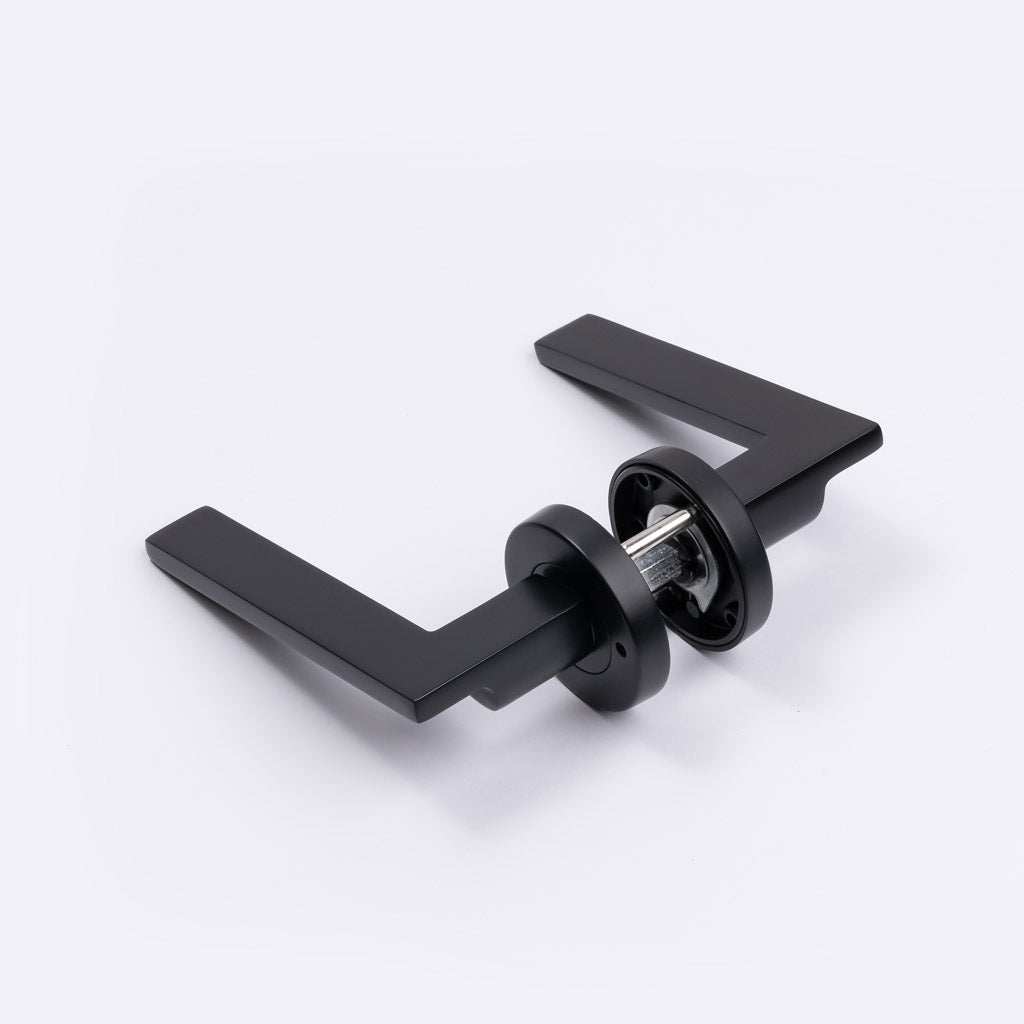 Matt Black Privacy Door Handle - Hamilton - Manovella