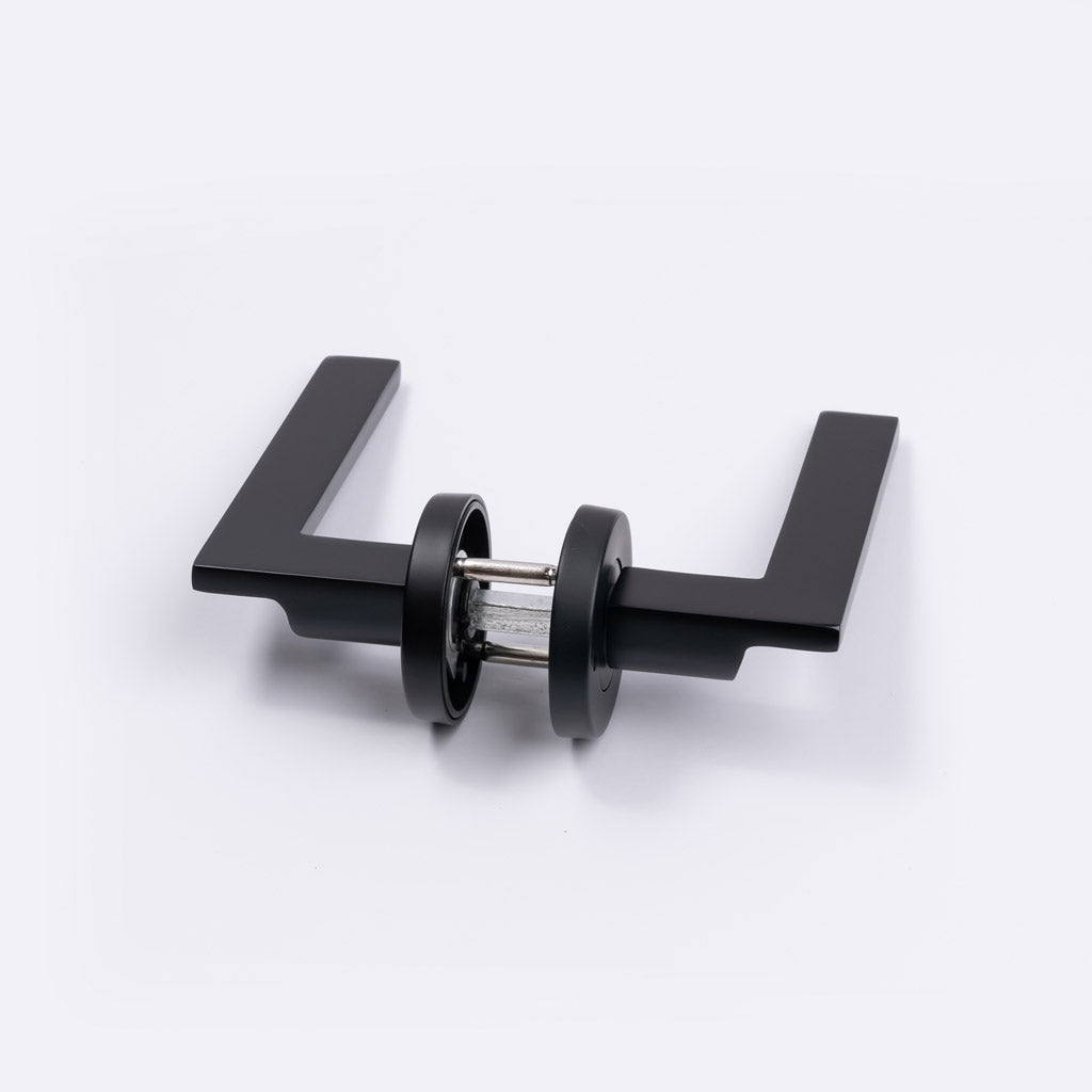 Matt Black Privacy Door Handle - Hamilton - Manovella