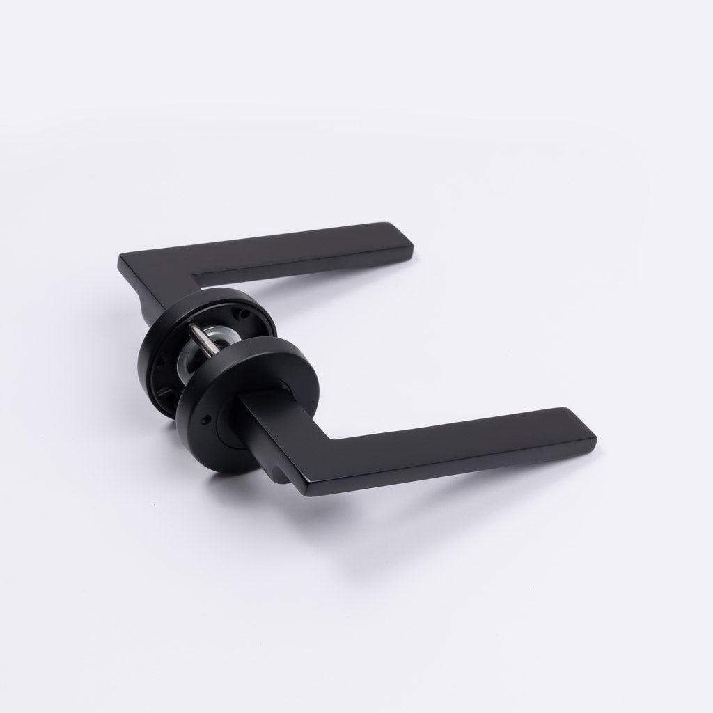 Matt Black Privacy Door Handle - Hamilton - Manovella