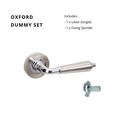 The Oxford Handle By Zanda - Brushed Nickel/Chrome Plated