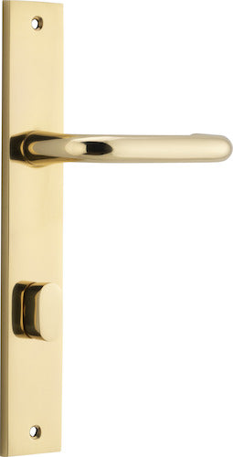 Oslo Rectangular DDA Compliant - Entry Point - Iver - Polished Brass - Door Levers