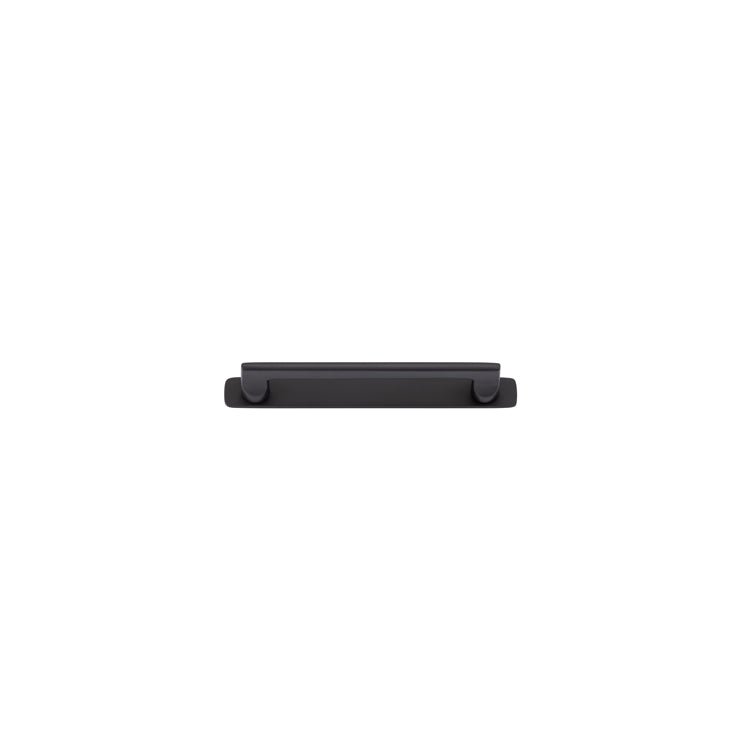 Baltimore Cabinet Pull with Backplate - Entry Point - Iver - Matt Black - Cabinet Pulls