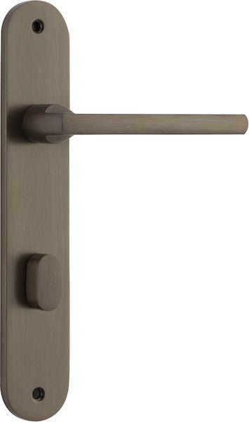 Baltimore Lever - Oval Backplate - Entry Point - Iver - Signature Brass - Door Levers