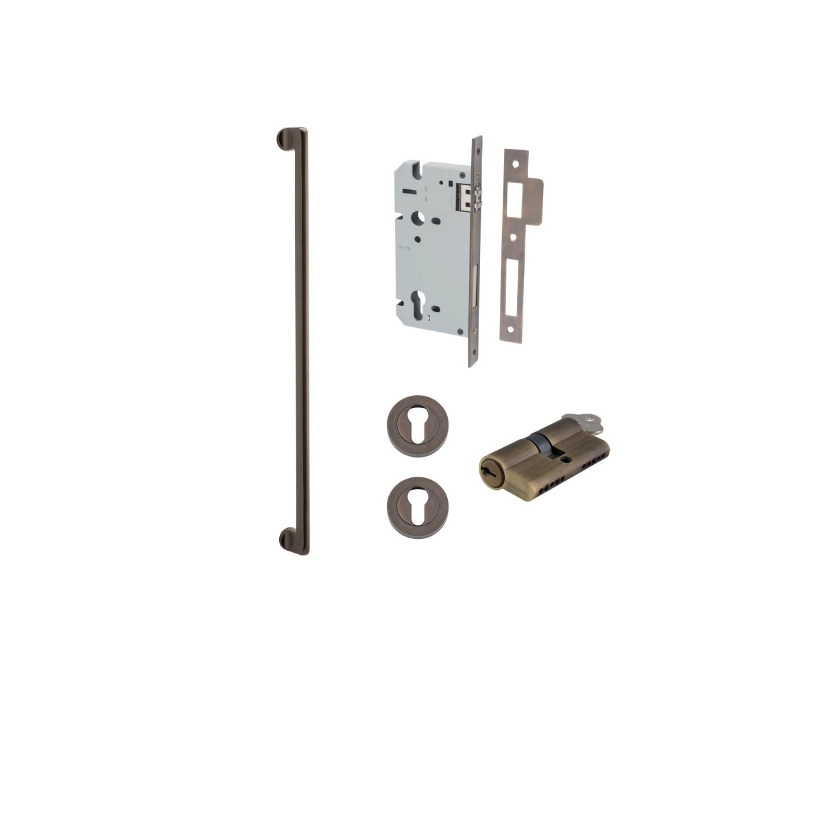 Baltimore Pull Handle - Entry Point - Iver - Satin Nickel - Pull Handles