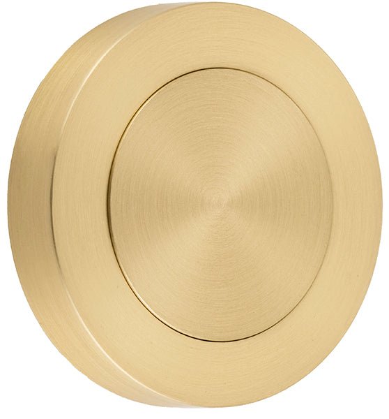 Blank Rose Escutcheon - Round - Entry Point - Iver - Brushed Gold PVD - Escutcheons