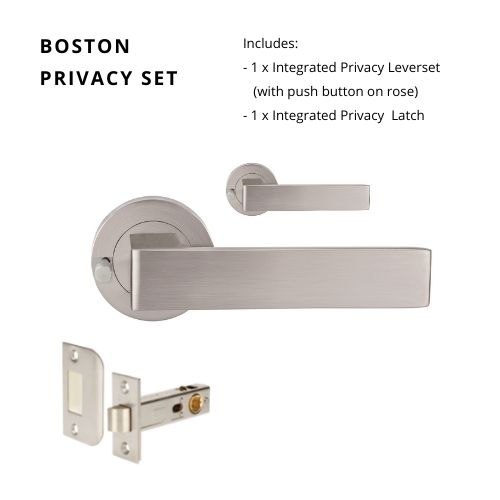 Boston Handle By Zanda - Brushed Nickel - Entry - Point - 10082.BN - Zanda